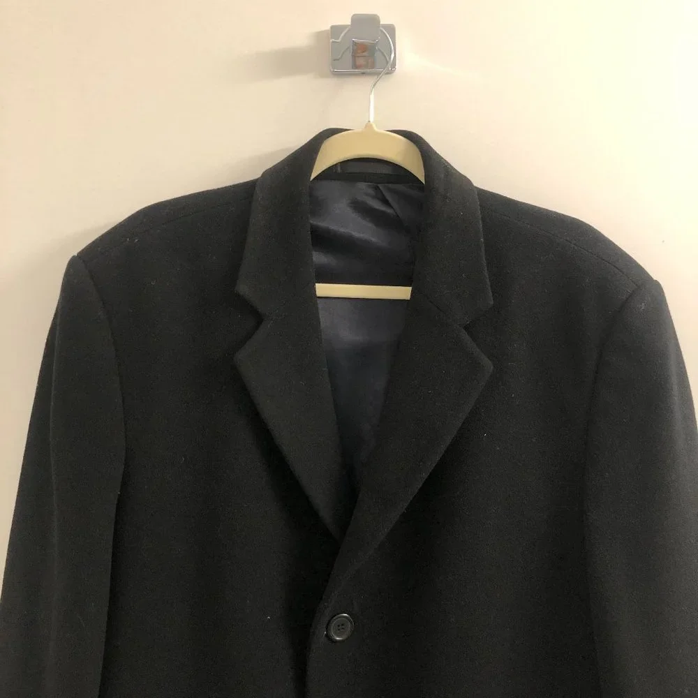 Wellington Executive Overcoat - Black - Picture 6 of 9